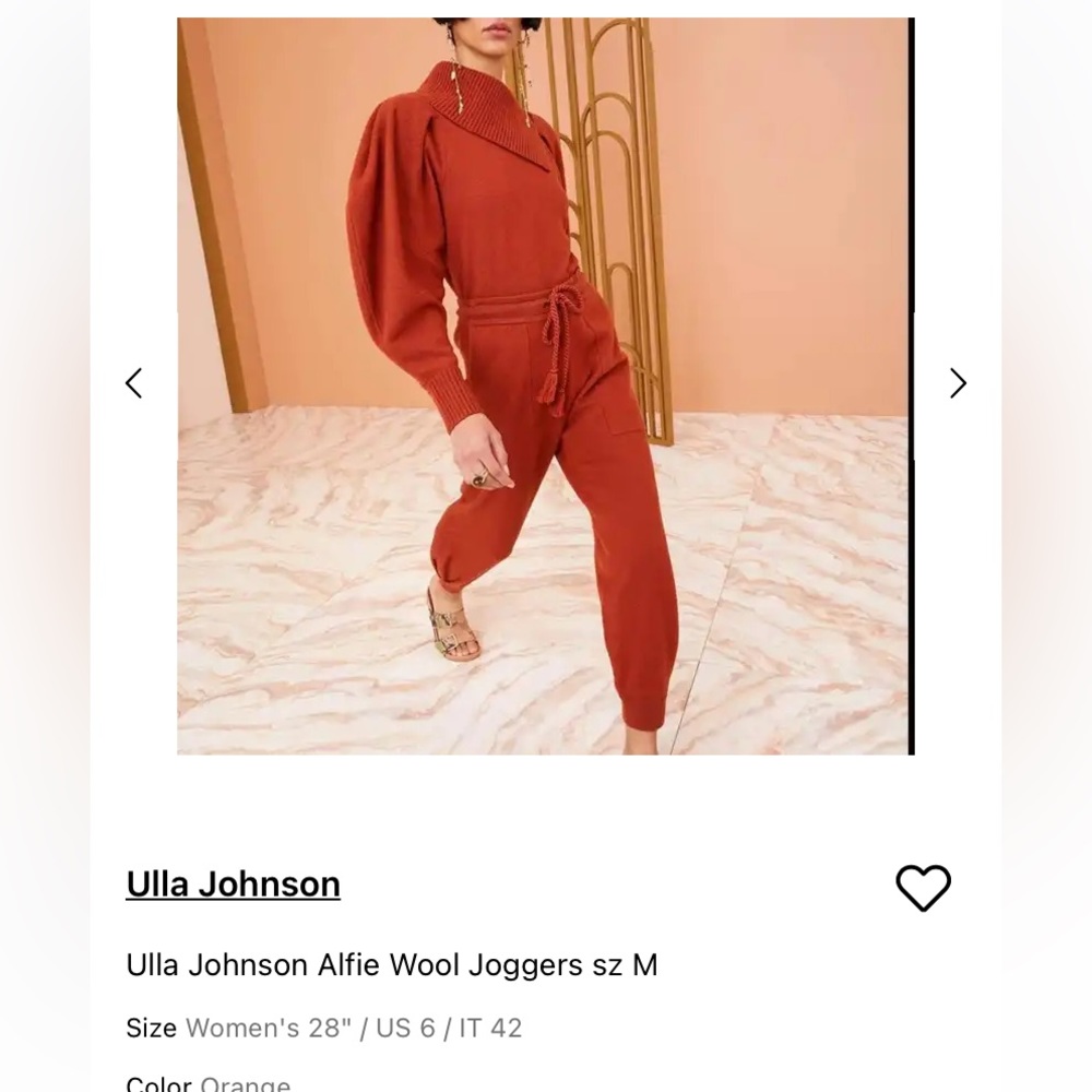 Ulla Johnson Alfie Wool Joggers